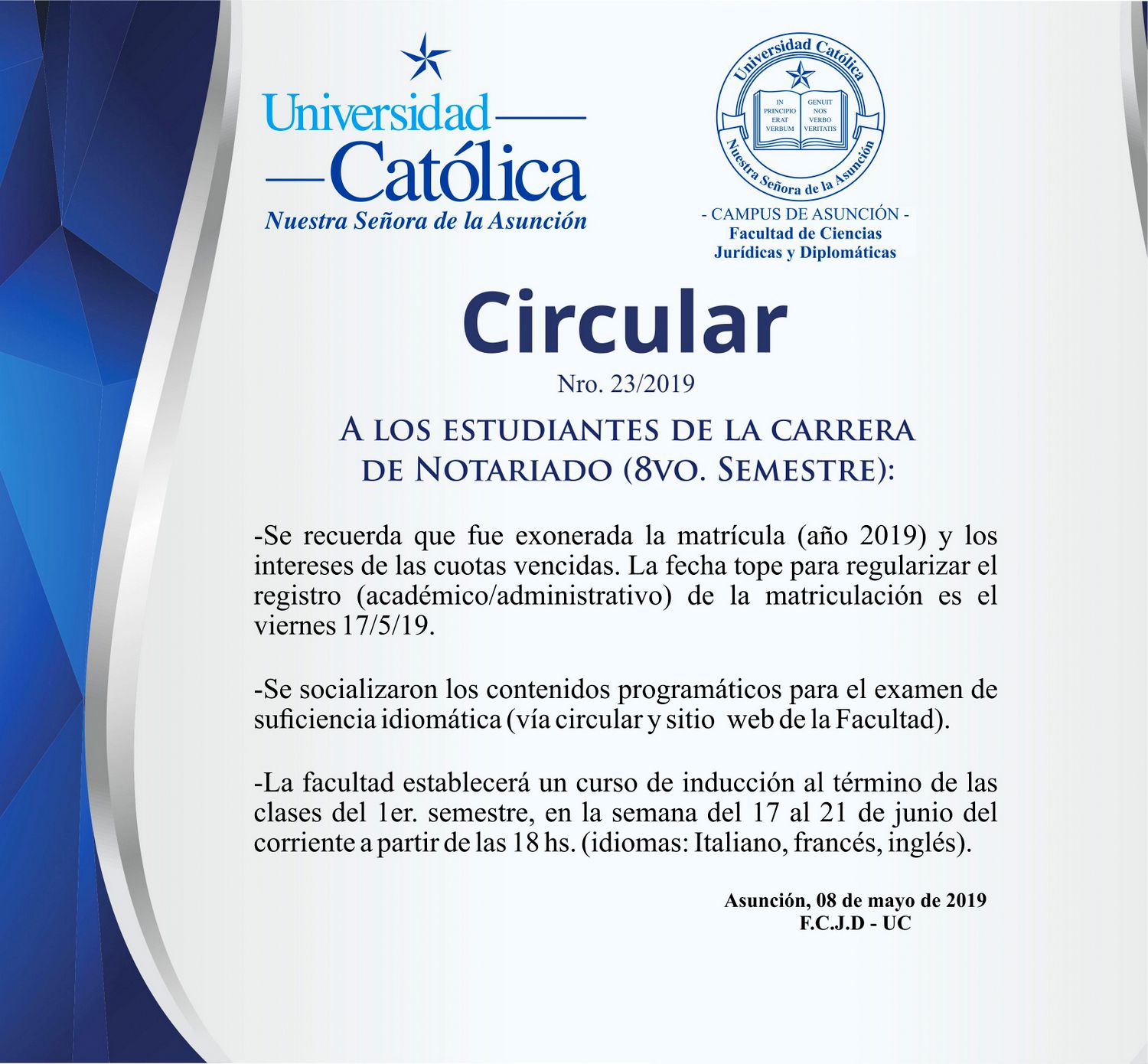 Circular N° 30