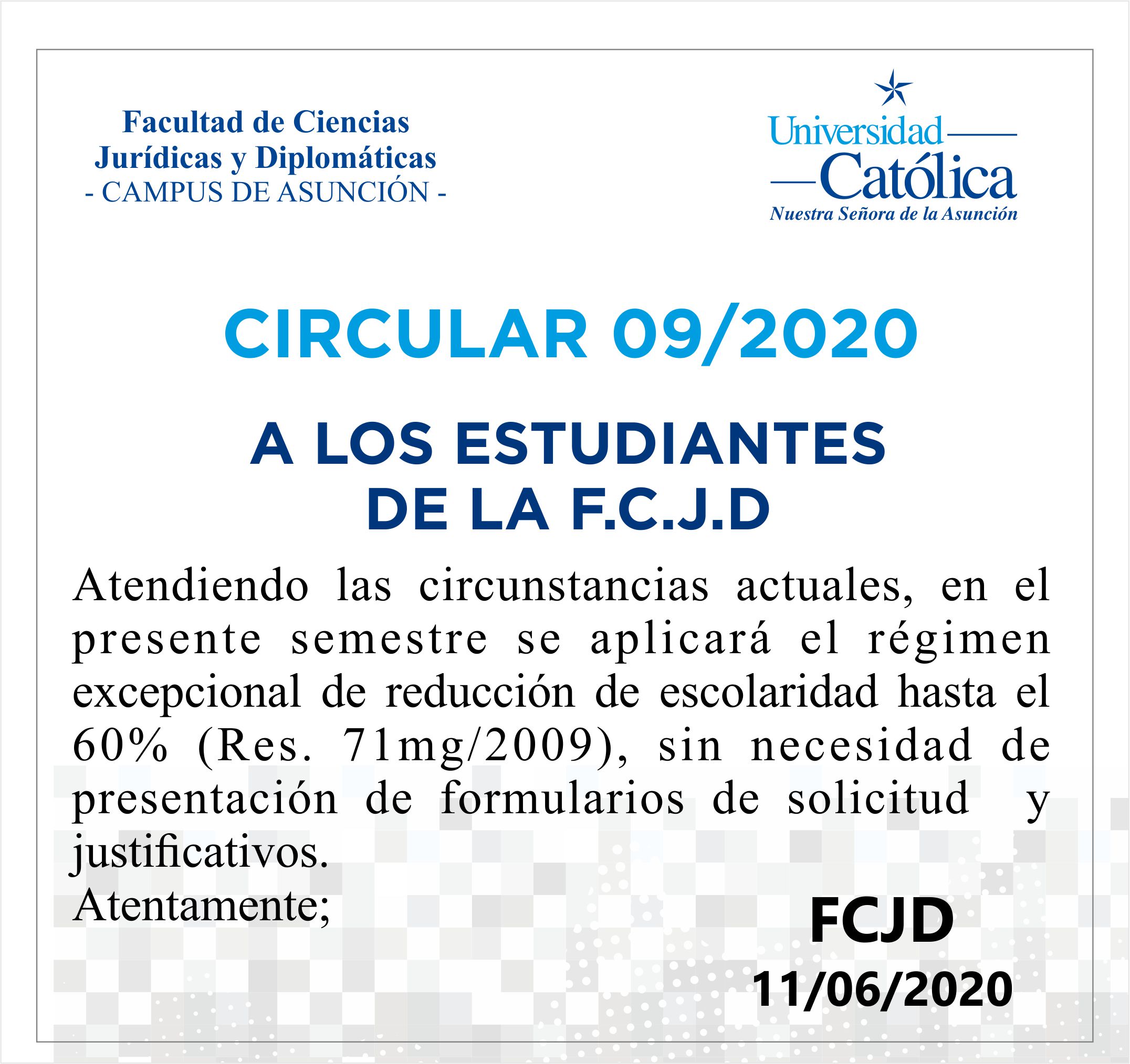 Circular 09/2020 Circular 09/2020