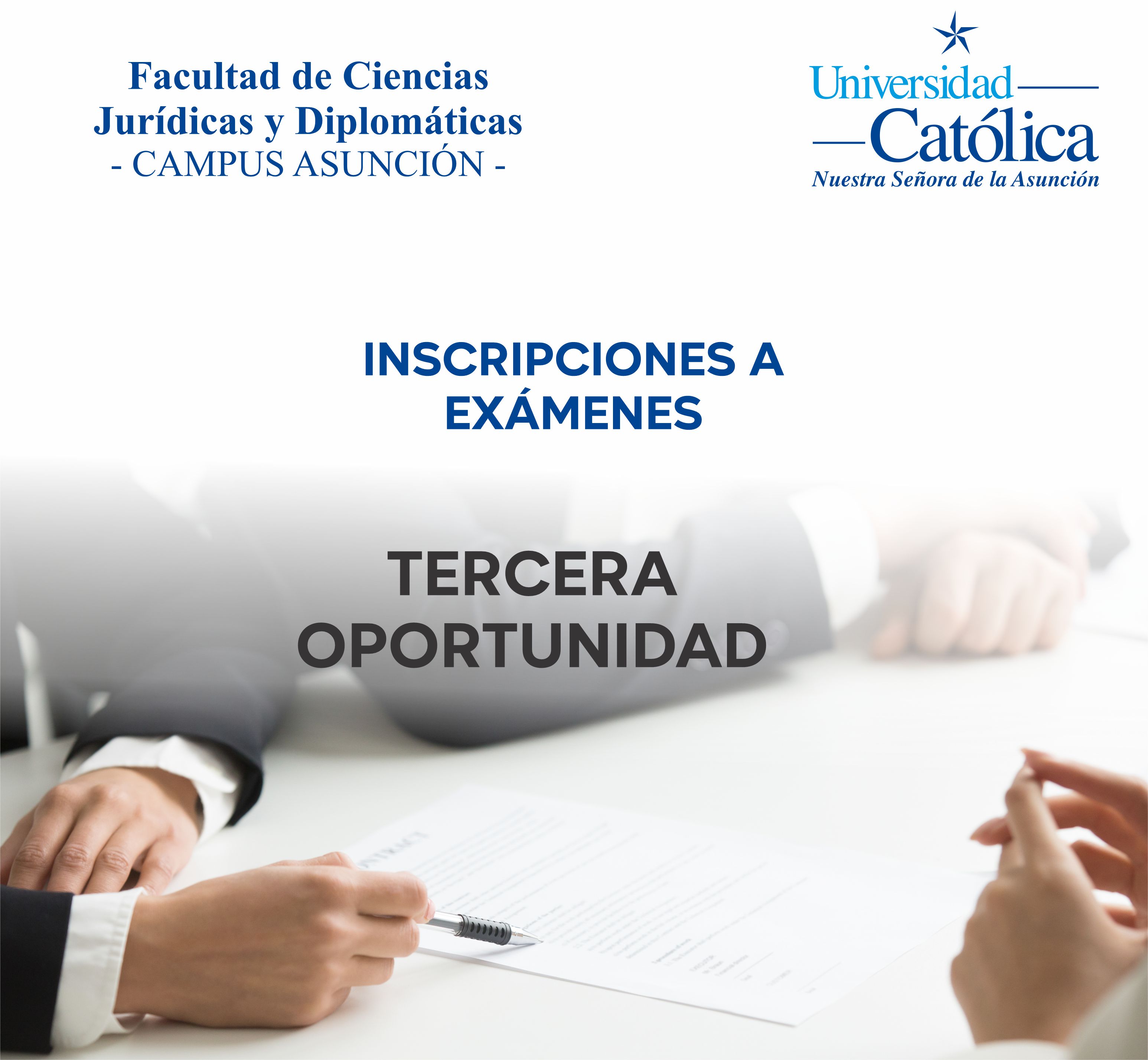 INSCRIPCIÓN A EXÁMENES TERCERA OPORTUNIDAD INSCRIPCIÓN A EXÁMENES TERCERA OPORTUNIDAD