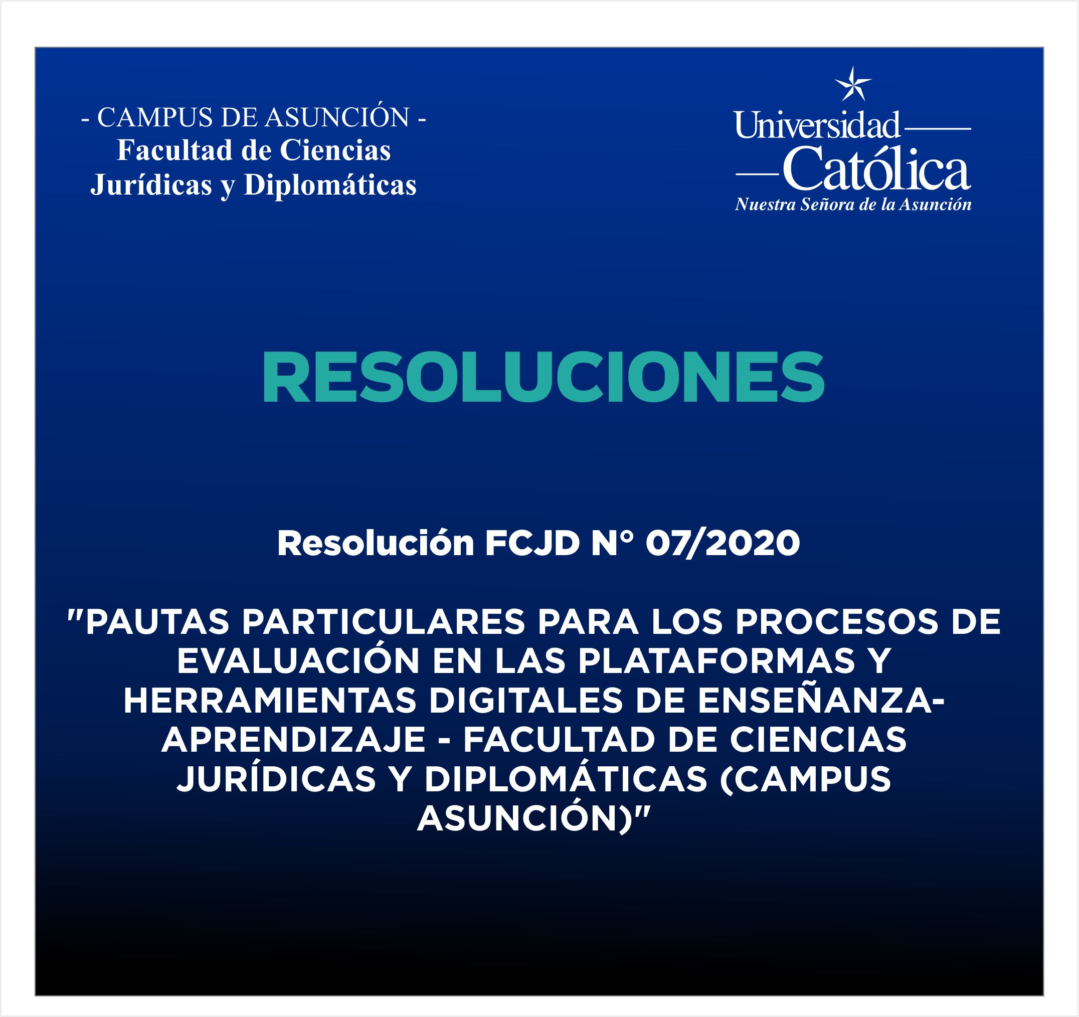 Resolución Nº 07
