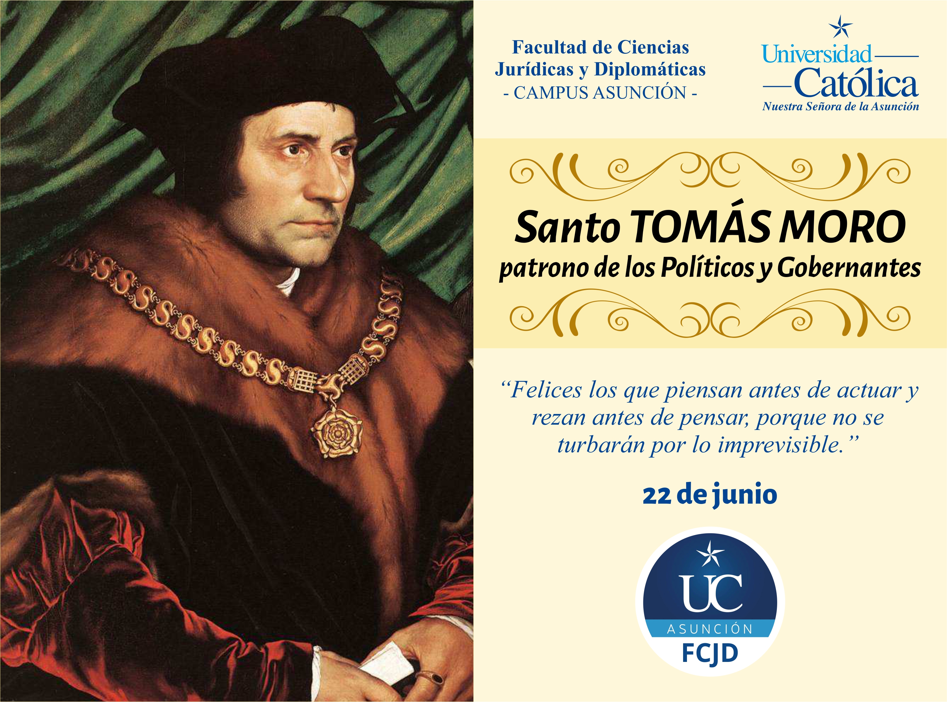 SANTO TOMÁS MORO SANTO TOMÁS MORO